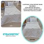 ETEHOMETEX Pamuklu Kapitoneli Yatak Örtüsü TAKIMI TEK KİŞİLİK YANSIMA 8696474232125